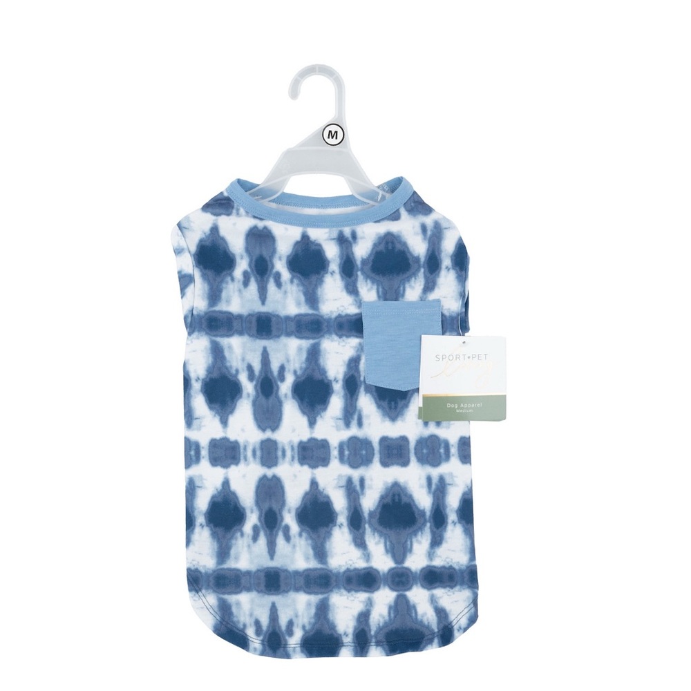 Sport Pet Blue Tie-Dye Dog Shirt